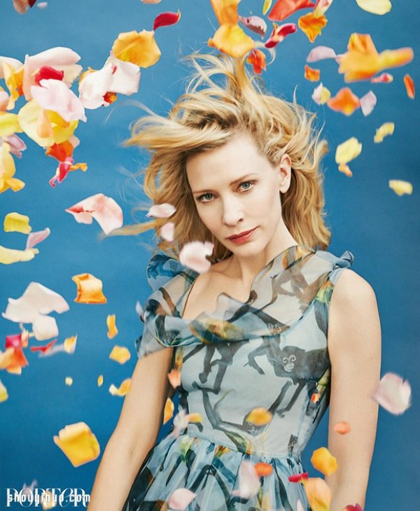 Cate Blanchett appears on the magazine cover to bring the breath of spring