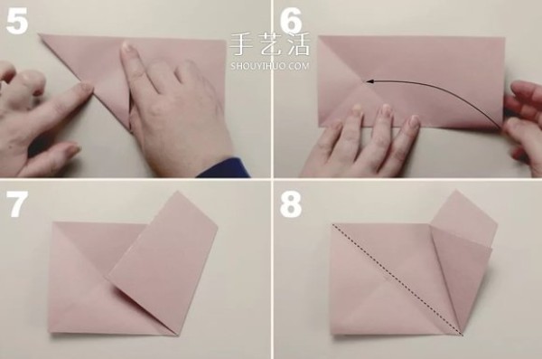 Illustrated tutorial on how to fold a hand-made origami five-pointed star bowl