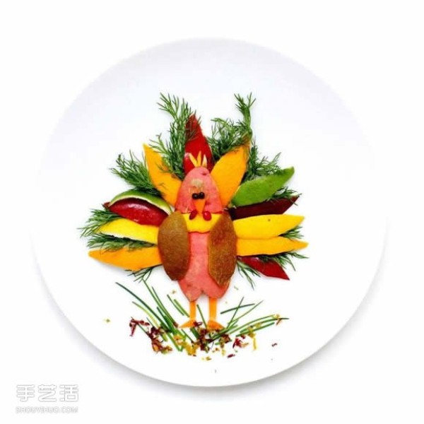 Art on the Plate uses vegetable and fruit kitchen waste to create a culinary canvas