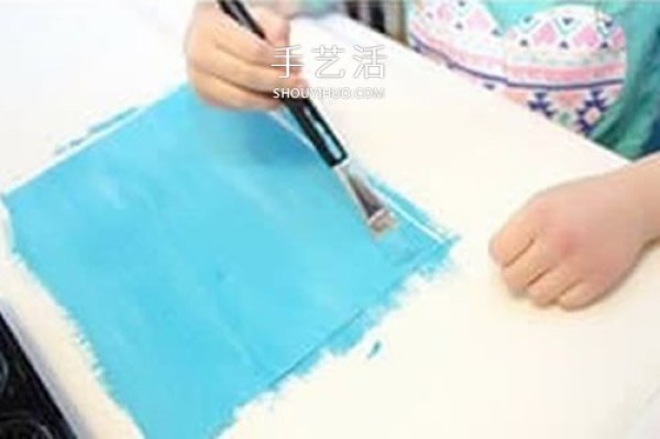 How to use cotton to paint! How to make handmade cherry blossom tree greeting cards for children