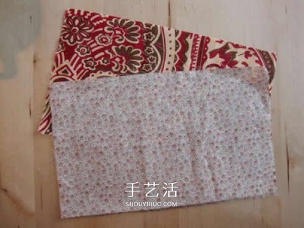 How to make a double-layer zipper cloth bag, homemade fabric zipper bag DIY diagram