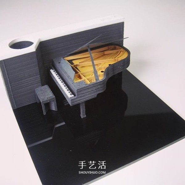 Creative paper carving note paper will turn into a beautiful paper carving model after tearing it off! ! 