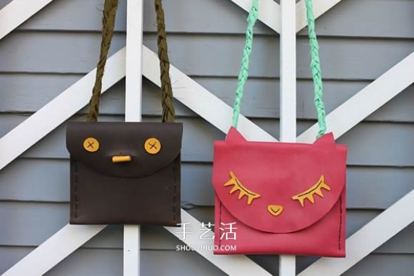 DIY Childrens Leather Shoulder Bag Illustration of How to Make a Small Animal Leather Bag