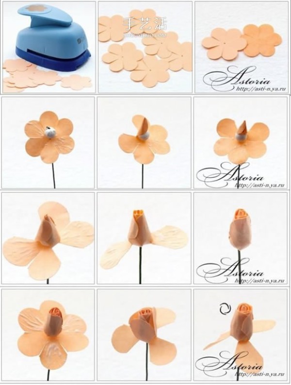 How to make super detailed roses from colored paper by hand