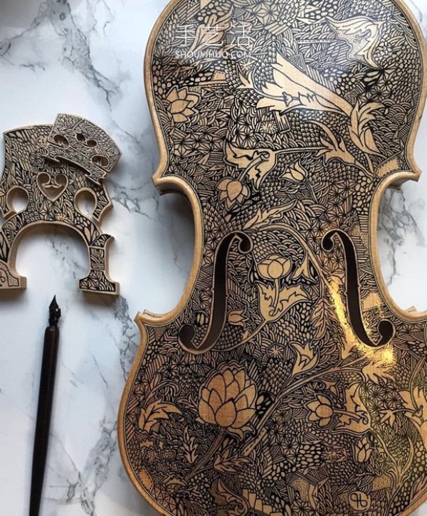 Gorgeous ink painting DIY, transform string instruments into exquisite storybooks