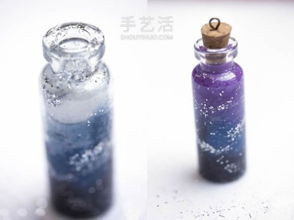 As if it contains the Milky Way! How to make your own starry sky bottle necklace pendant