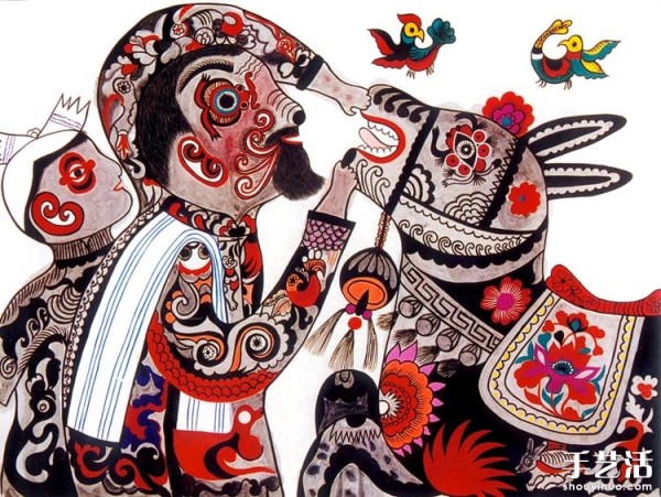 Appreciation of Ansai folk painting and art works