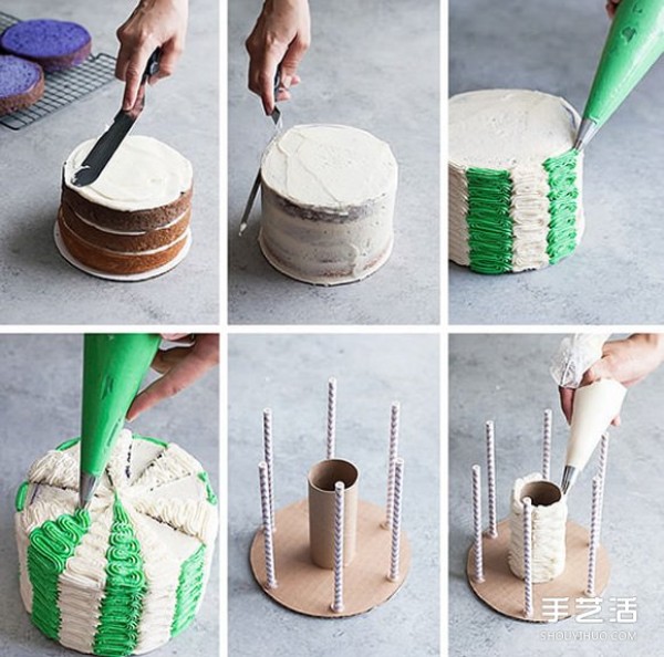 Creative Cake DIY：Illustrated tutorial on how to make carousel cake