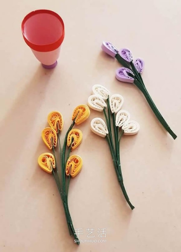 Paper quilling tutorial: Super beautiful tables, chairs, fruit baskets and vases