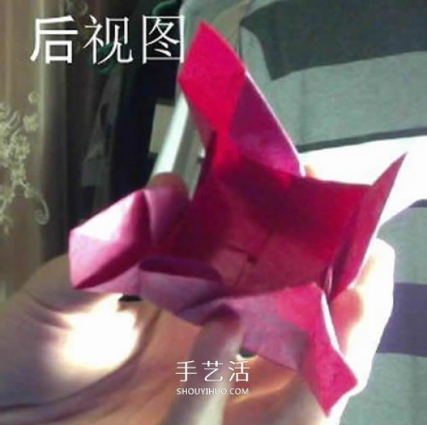 How to fold a Korean-style rose gift box, including the folding method of the lid and box body