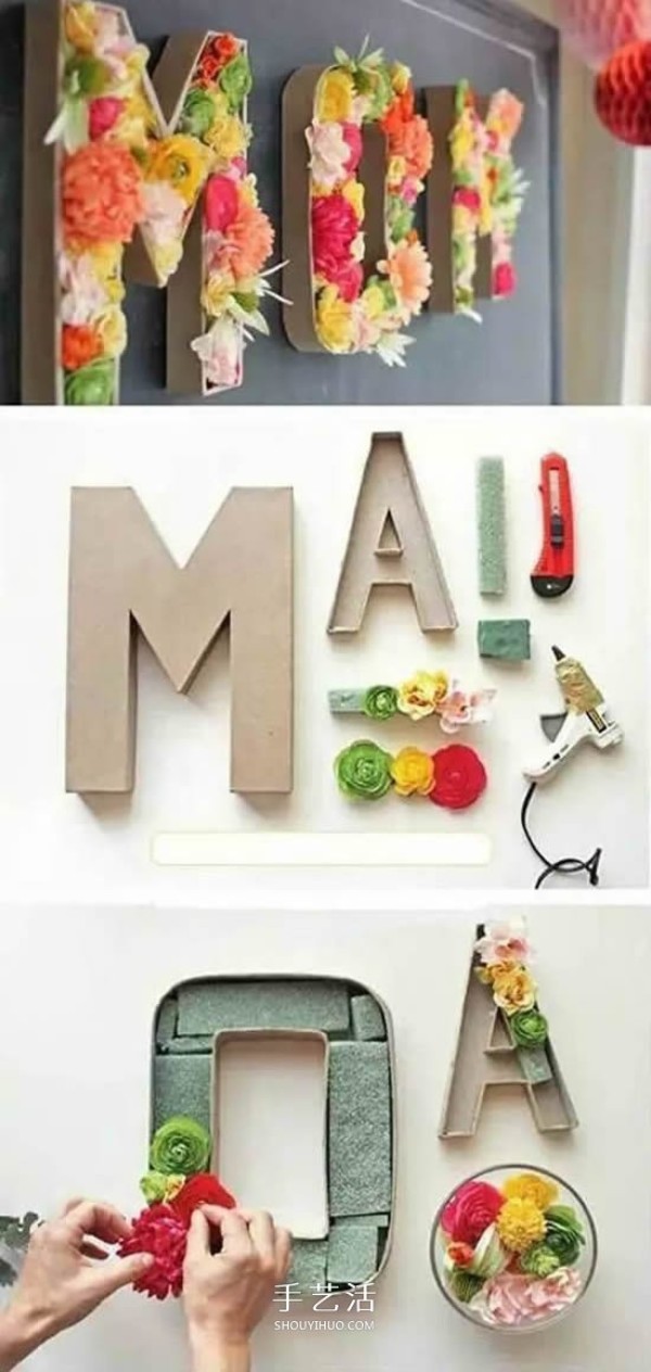 Too many creative DIY productions of letter decorations, save them for later use! 