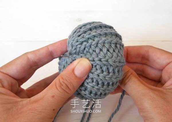 Handmade pumpkin stitch tutorial