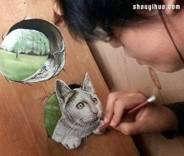 Ultra-realistic 3D wood board paintings hand-drawn with ordinary pencils that are hard to distinguish from fake!!