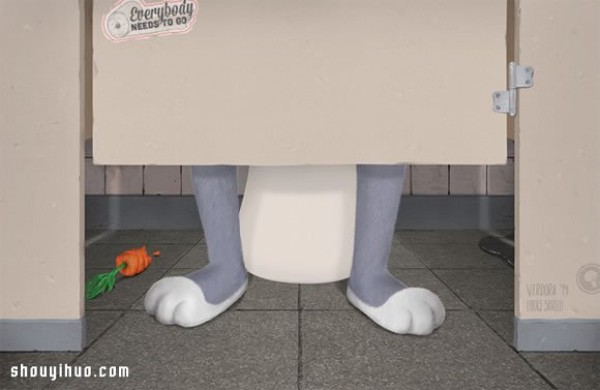 Everyone needs to go to the toilet. Funny cartoon character toilet drawings