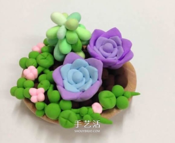 Simple and cute pictures of clay works, complete pictures of childrens clay works