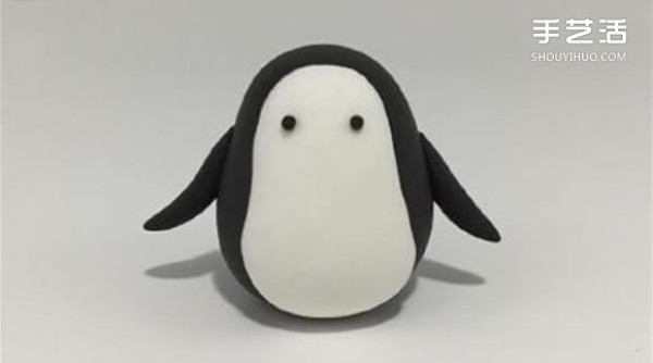 Ultra-light clay penguin tutorial, cute little penguin making illustrations with clay