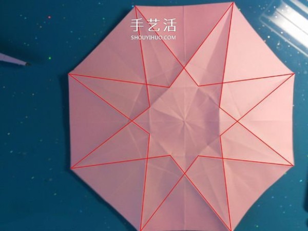 How to fold a 3D origami diamond into an oversized gift for your girlfriend