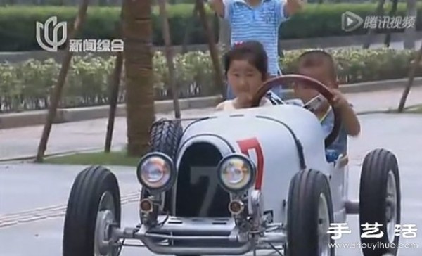 Automotive engineer dad made a Bugatti sports car for his son