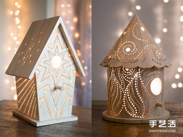 A romantic beacon at home! Fairytale wood lamp design that lights up the night