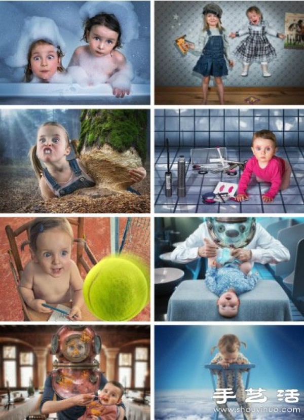 Children photography photos with science fiction color