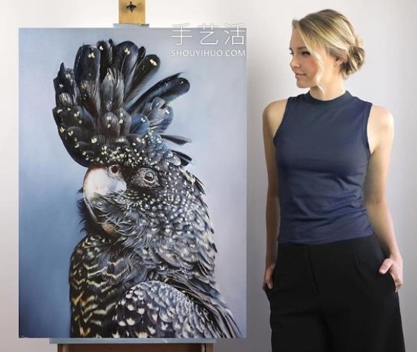 Hyper-realistic oil painting, capturing the wild and natural beauty of wild animals