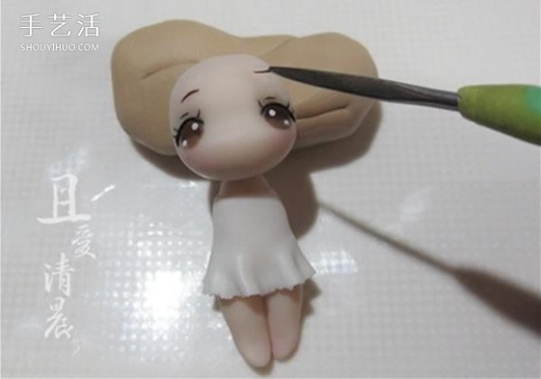 A tutorial on how to make an elf out of soft clay and a tutorial on how to make a cute flower fairy out of soft clay