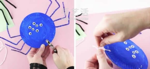 Halloween Paper Plate Spider Handmade Tutorial