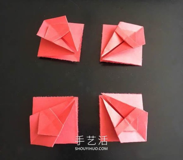 A simple tutorial on the origami method of a small flower basket