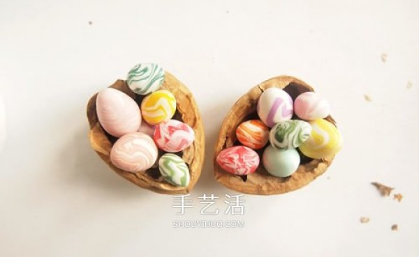 Super cute clay ornaments and ultra-light clay DIY Easter eggs