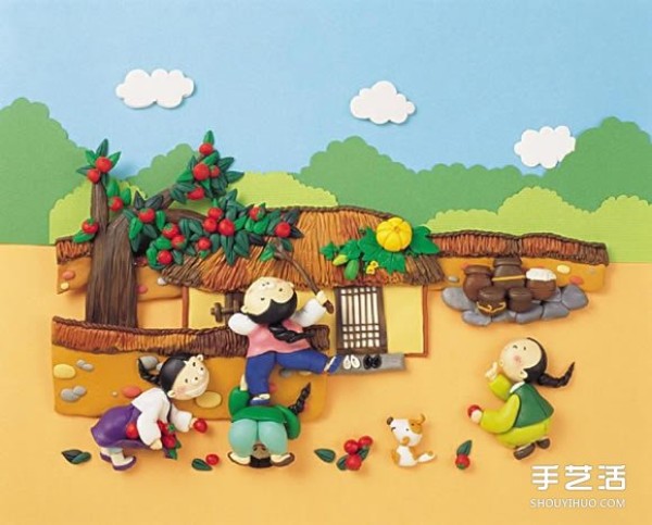 Korean clay illustration works appreciate exquisite clay illustration pictures