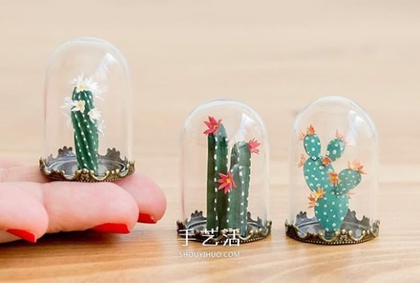 A plant that can definitely be kept alive! Paper-carved glass potted plants in the mini world