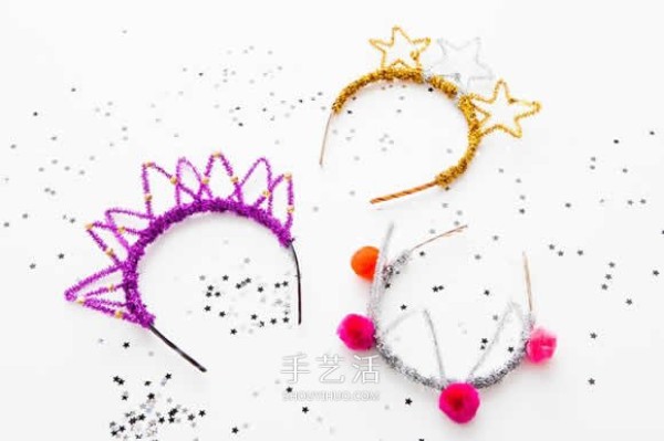 A must for parties! Use twist sticks to DIY crown headdress