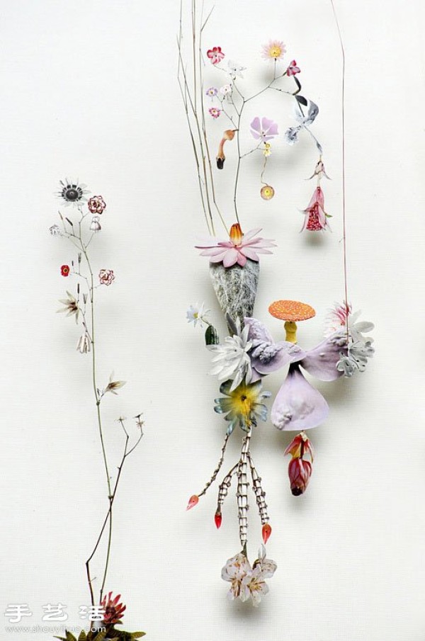 Plant and flower collage DIY beautiful and poetic decorative painting