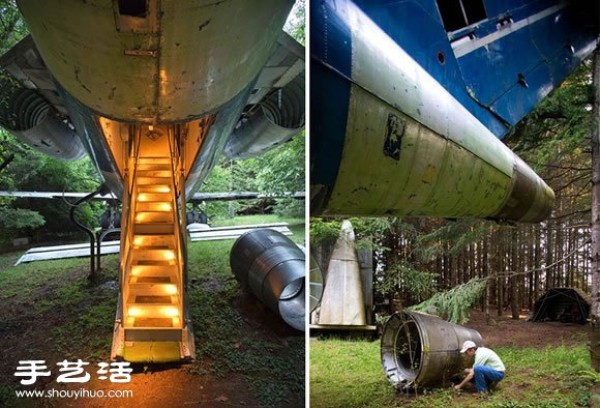 A retired American engineer transformed a Boeing aircraft into his own home