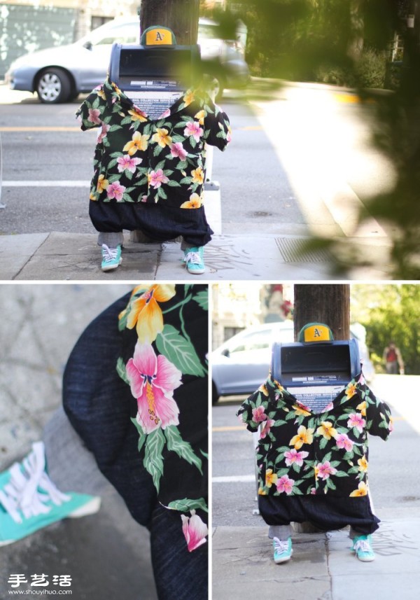 DIY humorous and interesting street fashion creative photography