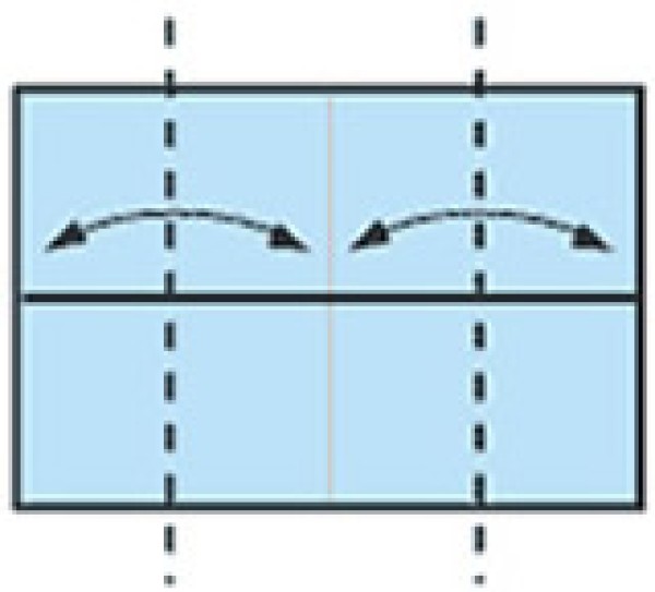 Illustration of the simplest folding method of a paper box. Use it for both storage and garbage collection! 