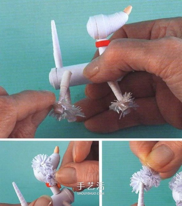 How to make paper poodles with illustrations of how to make paper poodles by hand