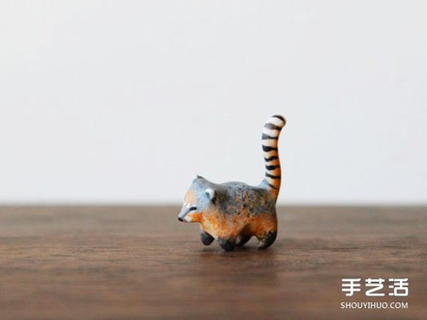 Animal-shaped mini clay dolls, super small and cute clay doll works