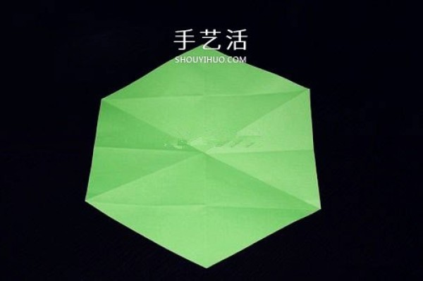 How to get regular hexagonal paper when folding, sharing 3 ways