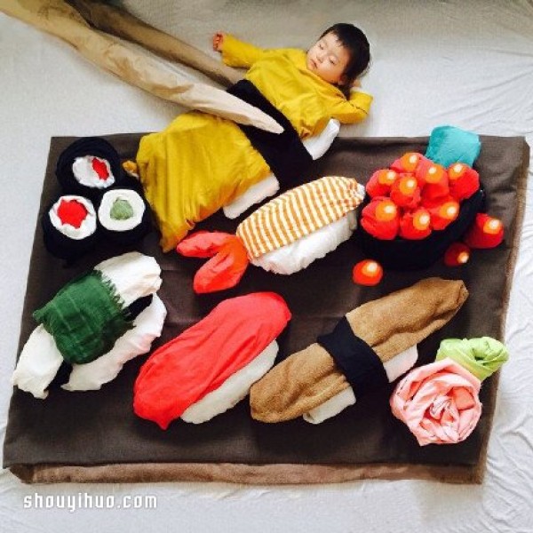 Super cute photography of children, children will look forward to sleeping from now on