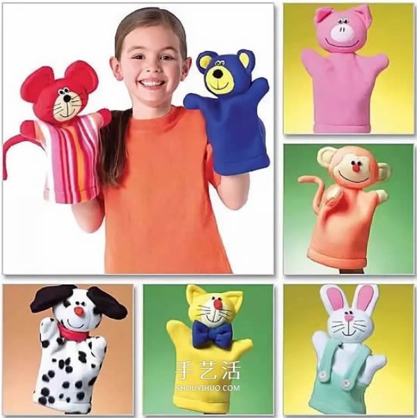 Its so easy to transform gloves and socks into hand puppets and make homemade cloth toys