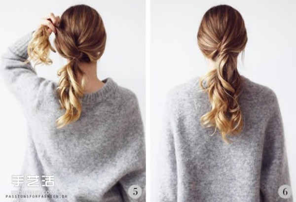 The charming little secret behind it: a simple and easy-to-use low ponytail hairstyle