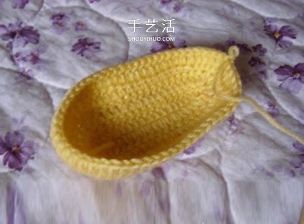 The weaving method of baby woolen warm shoes, the single color is already very good! 