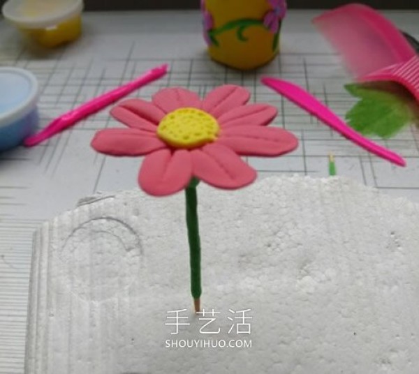 Tutorial on how to make cute potted plants with ultra-light clay