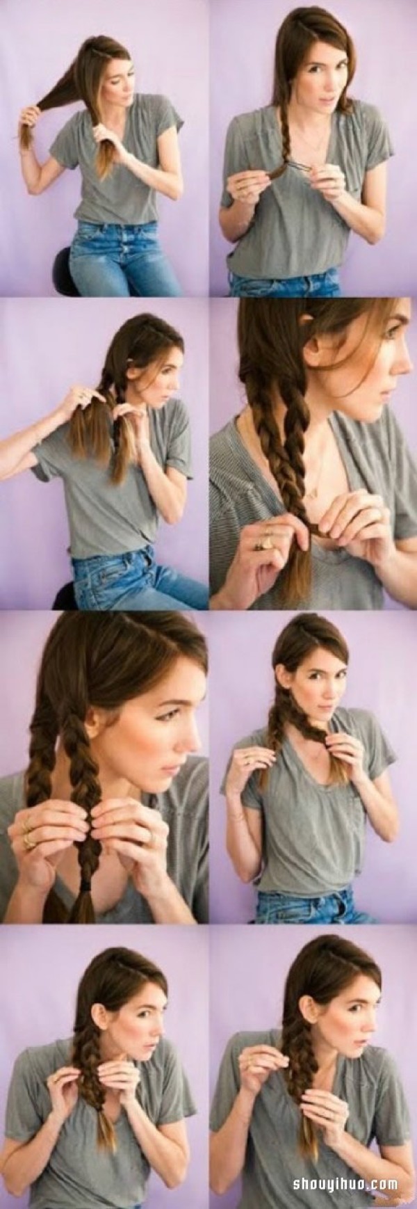 Nine beautiful and greasy braided hairstyles that can be quickly DIYed