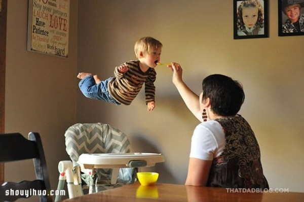 Father creates invisible wings for Baby Tang with love and photography