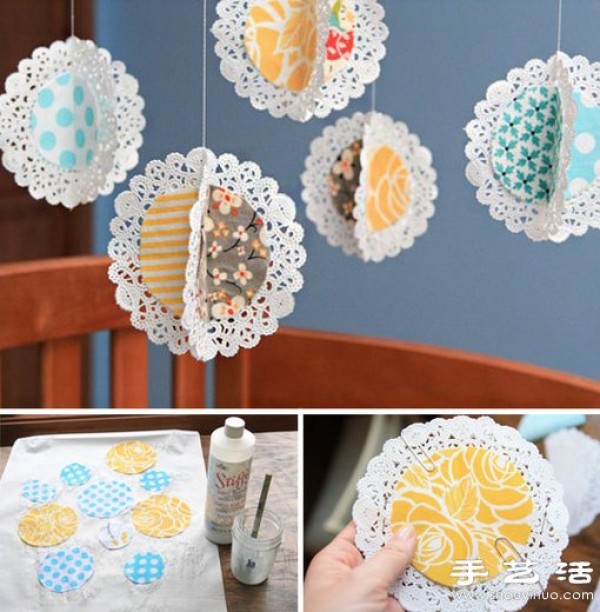 Cute lace crib hanging ornaments