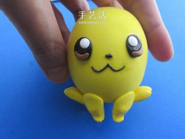 Illustrated tutorial on how to make ultra-light clay Pikachu