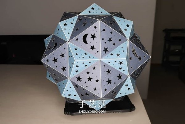 Tutorial on how to make your own icosahedral star projection lamp