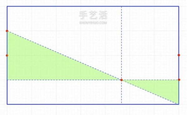 How to divide the entire paper into three equal parts using freehand origami without using tools